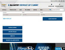 Tablet Screenshot of mccarthychevyls.com